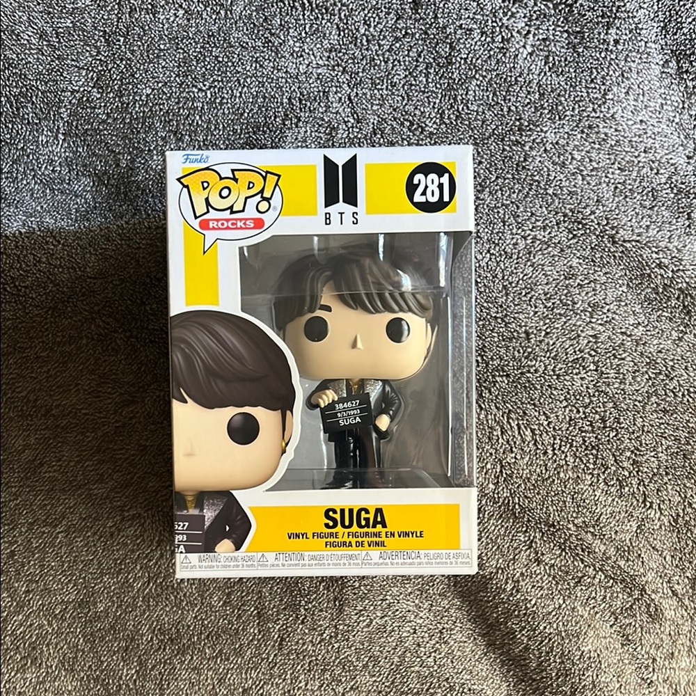 Funko Pop Rocks BTS SUGA Vinyl Figure
